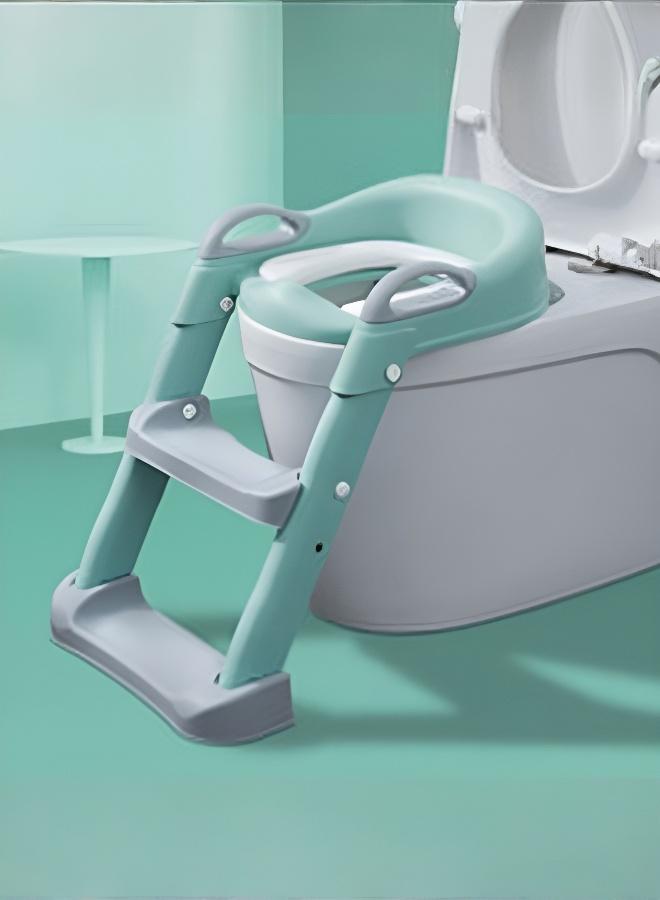 Children's Foldable Toilet Training Ladder with Detachable Seat for Easy Cleaning & Storage - Image 1